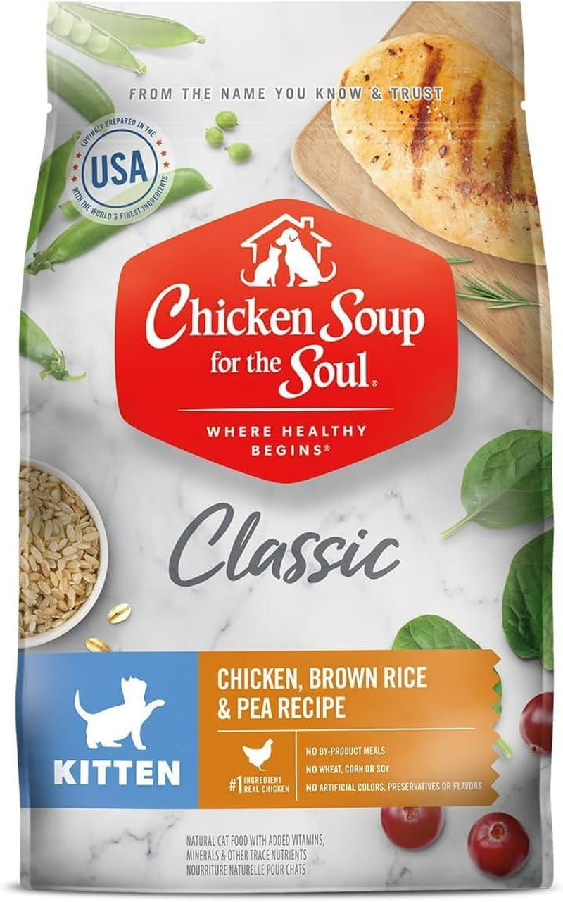 Chicken Soup for the Soul All-Natural Premium Dry Cat Food for Weight Management and Senior Cats, Real Chicken as First Ingredient, No By-Products, High Fiber/Low Fat Formula with Chicken & Brown Rice, 4.5 lb