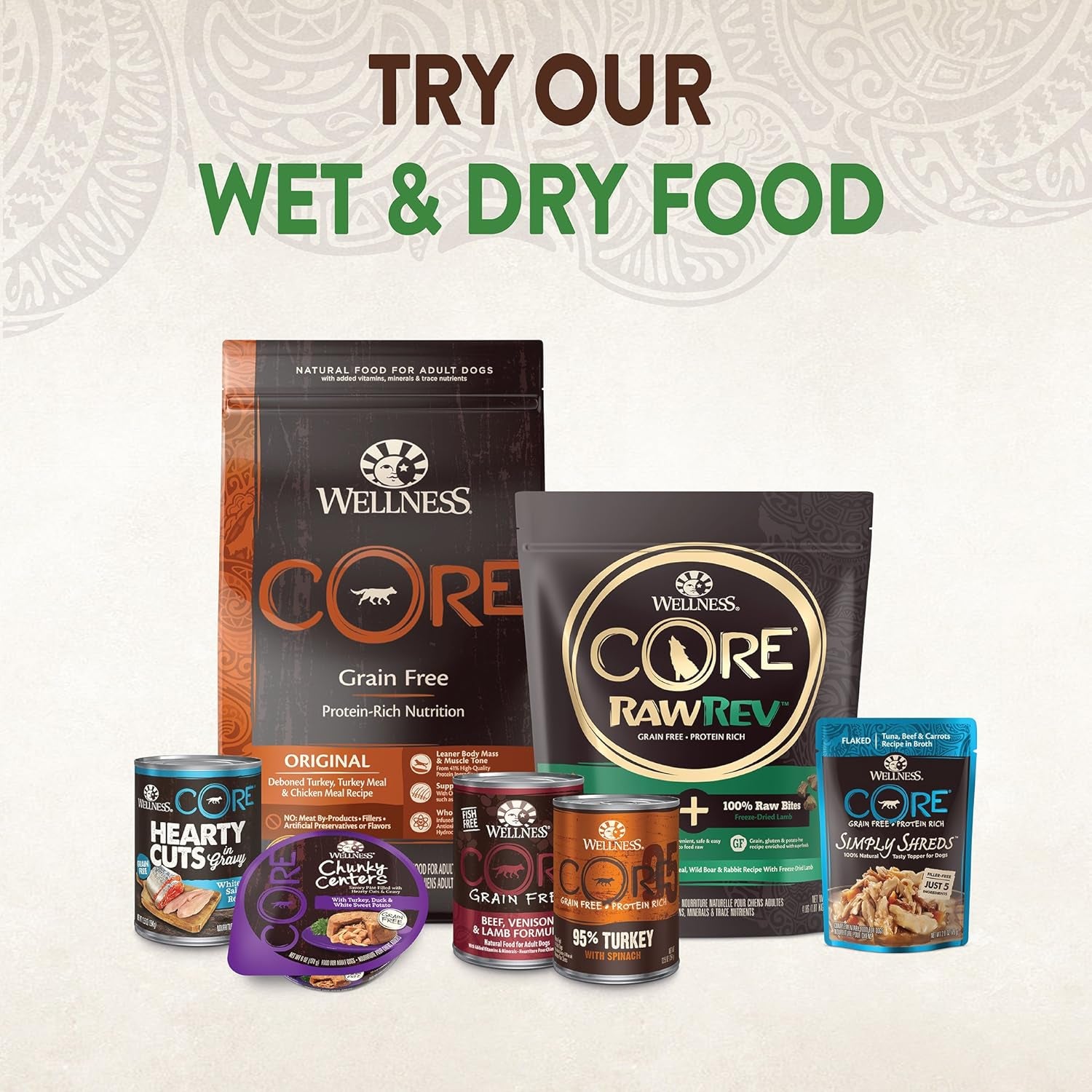 Wellness CORE Pure Rewards Grain-Free Tender Jerky Treats - Turkey Recipe, 4 oz Bag, Made in the USA