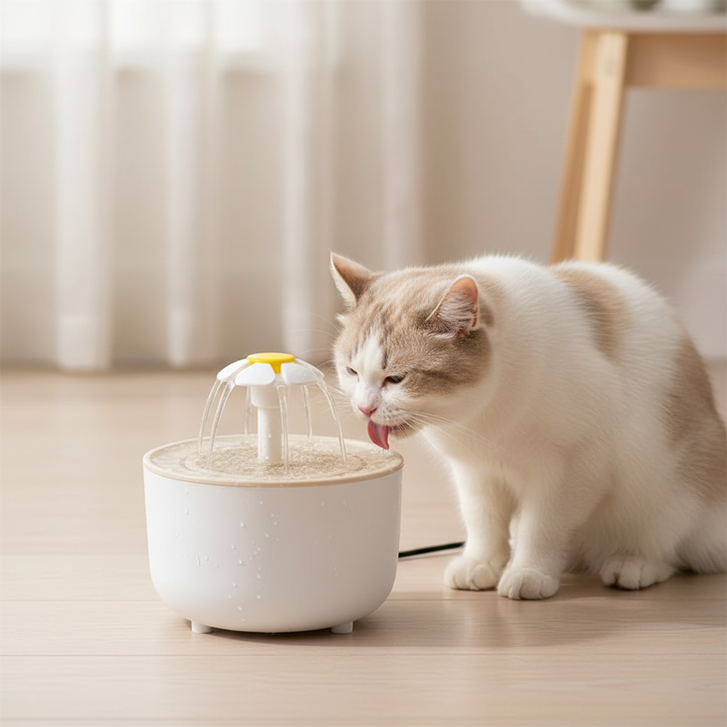 1200mL Pet Water Fountain - Automatic Filtered Pet Water Dispenser with Quiet USB Pump