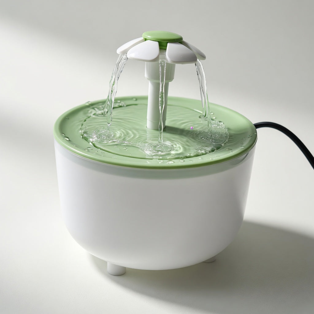 1200mL Pet Water Fountain - Automatic Filtered Pet Water Dispenser with Quiet USB Pump