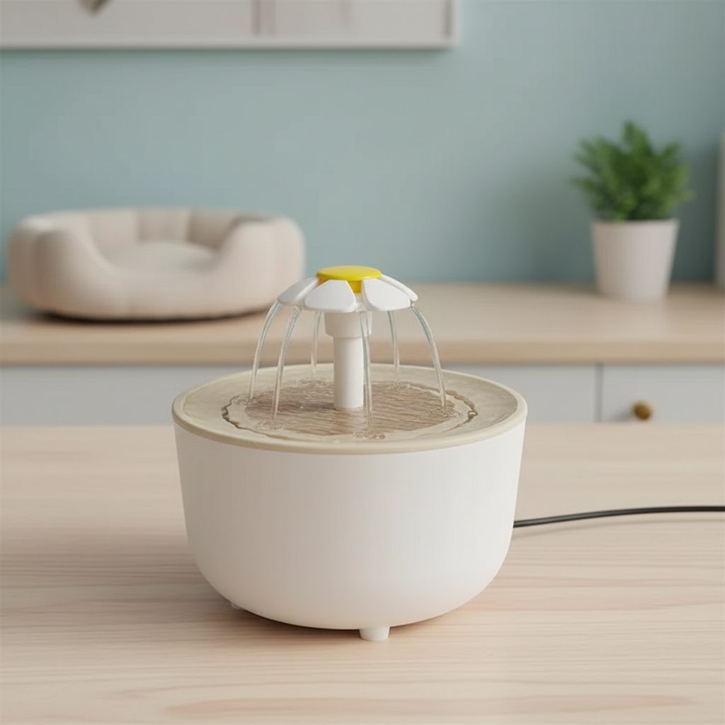 1200mL Pet Water Fountain - Automatic Filtered Pet Water Dispenser with Quiet USB Pump