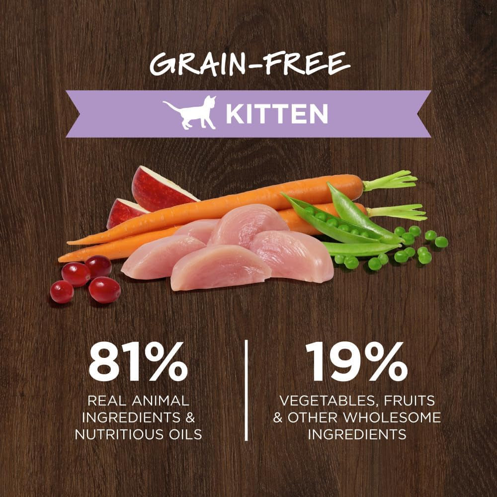 Instinct Original Grain-Free Dry Cat Food with Raw Coated Kibble, High Protein Recipe Featuring Real Chicken, 11 lb Bag