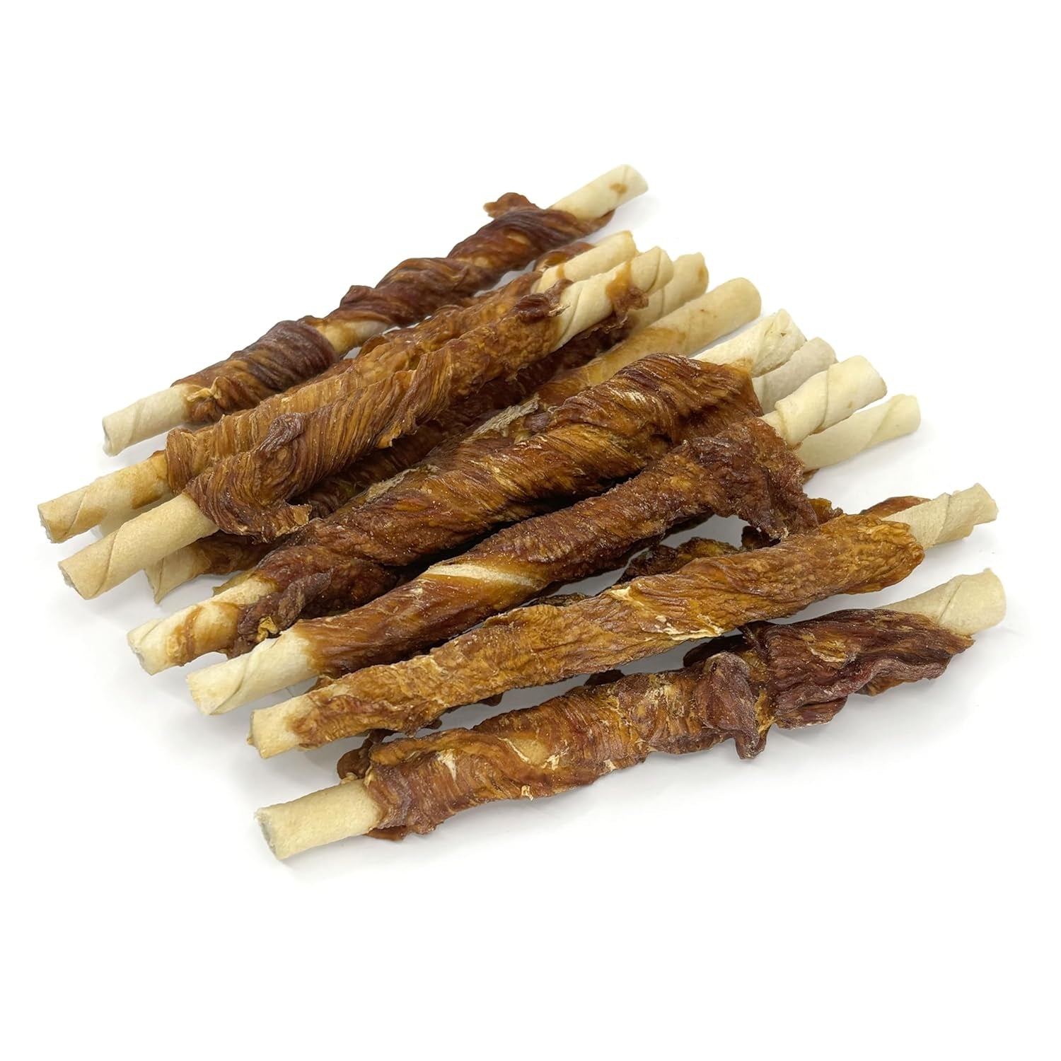 Pet 'N Shape Duck 'N Hide Twists - Natural Duck-Wrapped Rawhide Dog Treats, Small, 1 Pound (Single Pack)