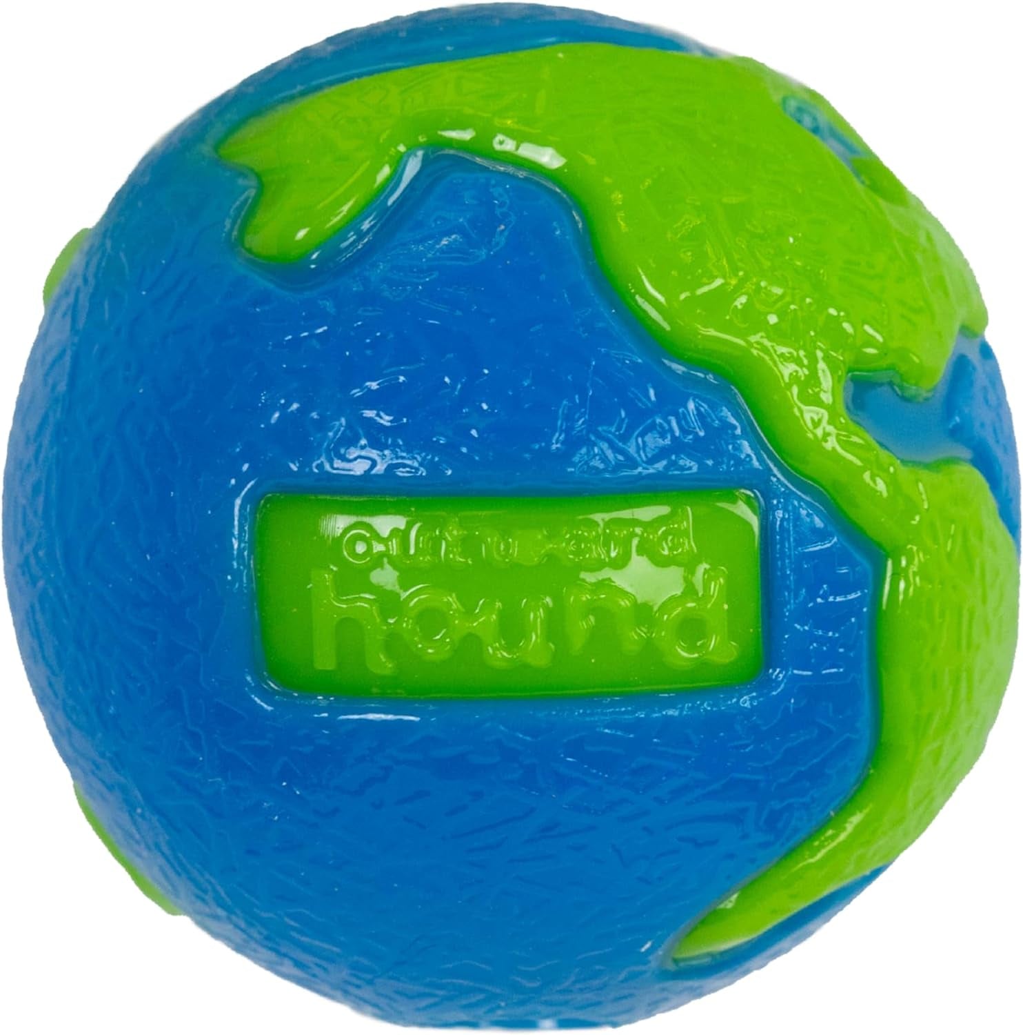Outward Hound Orbee-Tuff Planet Ball Treat-Dispensing Dog Toy in Blue/Green, Small Size