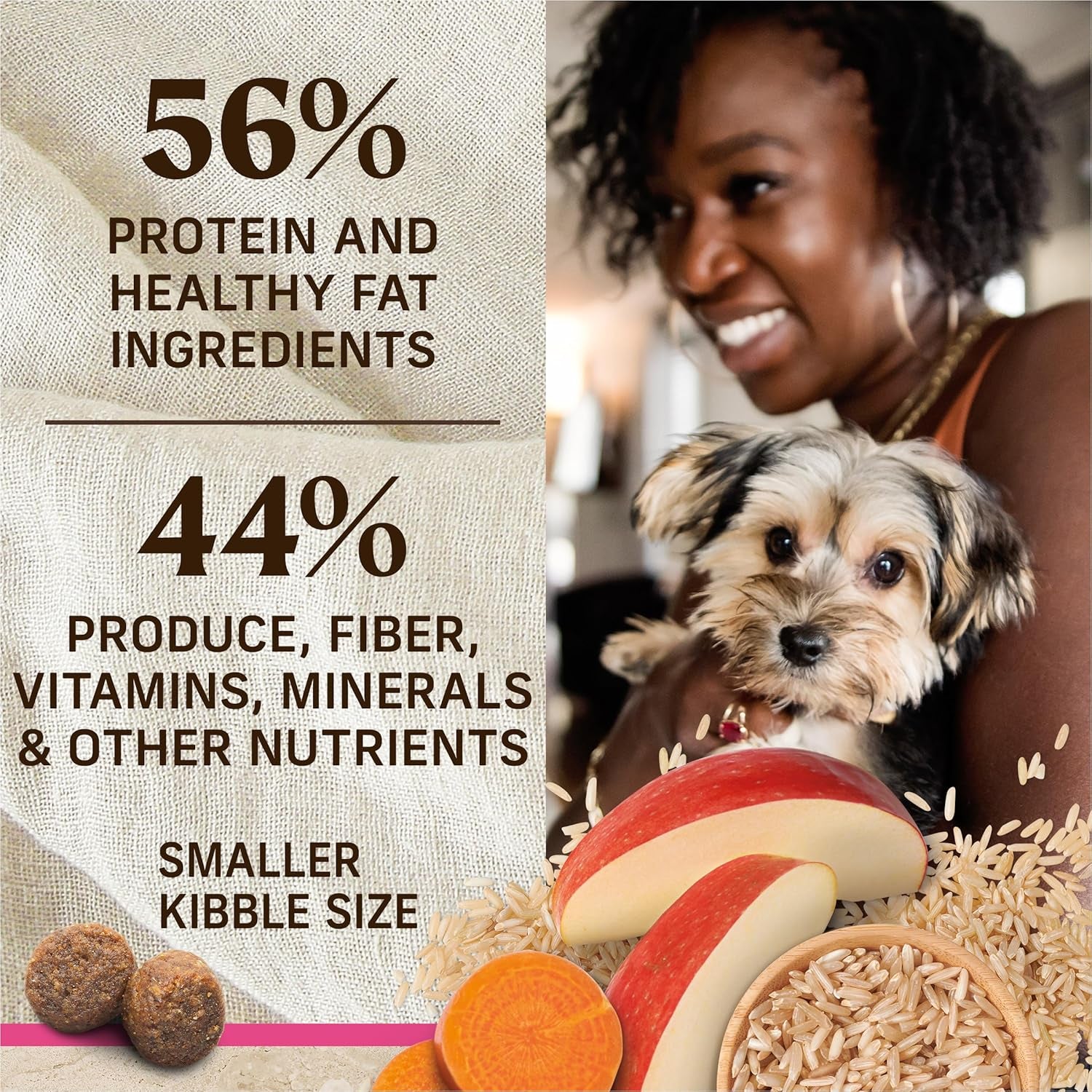 Merrick Healthy Grains Premium Dry Dog Food for Small Breeds, Natural Kibble Recipe - 4.0 lb Bag