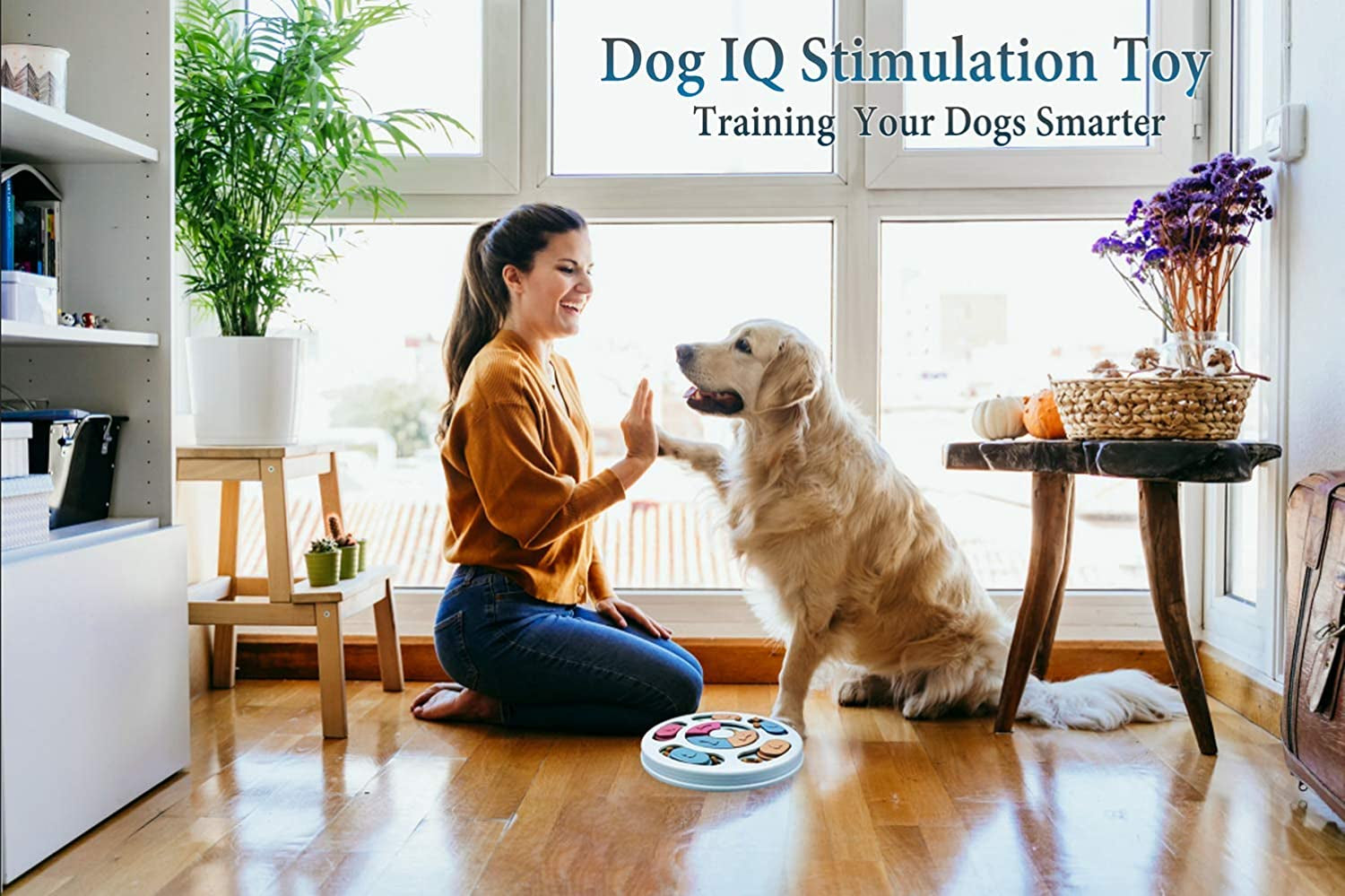 Interactive Dog Puzzle Toys for Mental Stimulation and Enrichment - Treat Dispenser Feeder for Small, Medium, and Large Dogs